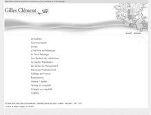 Tablet Screenshot of gillesclement.com